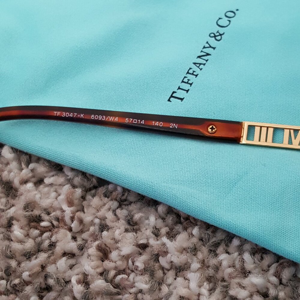 Tiffany & Co. 18K GOLD PLATED Atlas Aviator Pilot Sunglasses Mirror Roman Numer - Picture 11 of 17